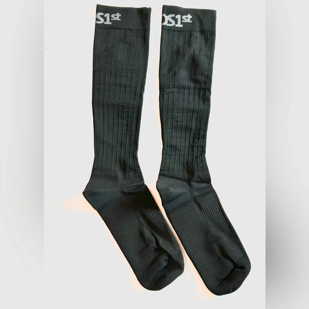 Black Travel Socks for Women